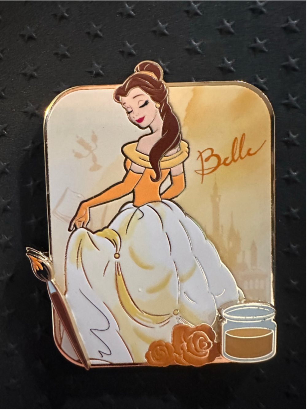 Disney Princess Brushstrokes of Royalty Jumbo Mystery Pin Belle Chaser LE300